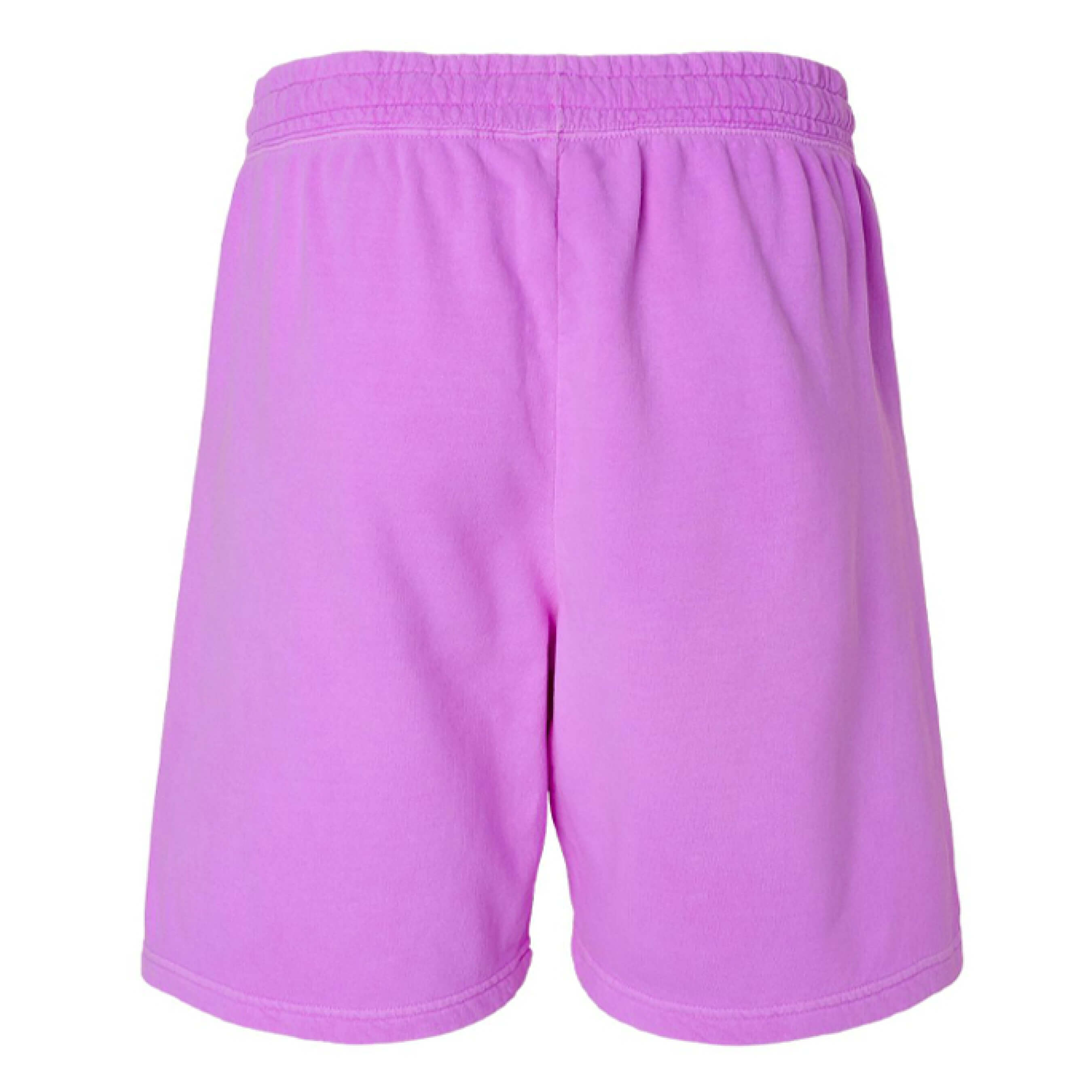 Back view of STONER SHORTS in vibrant pink, designed for comfort and leisure.
