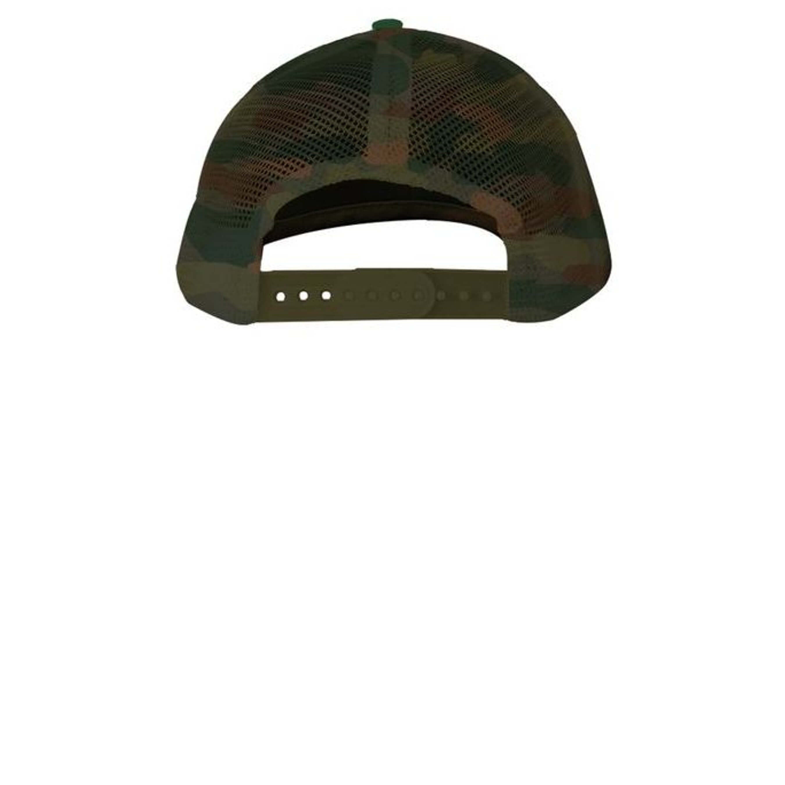 Back view of STONERGANG hats with mesh design and flat bill, perfect for a laid-back style.